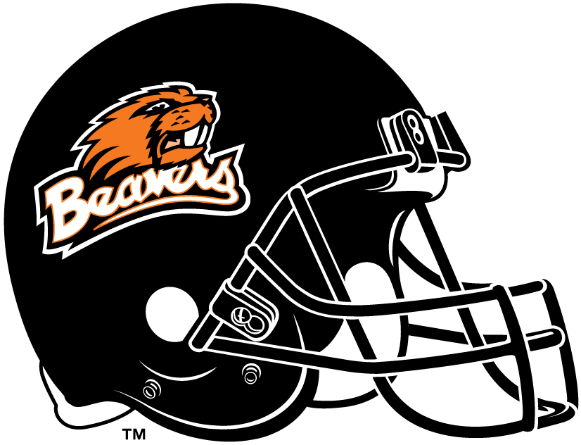 Oregon State Beavers 1997-2012 Helmet Logo iron on transfers for fabric